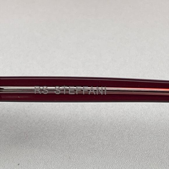 Roberto Steffani RSS 08 COL 30 Eyeglasses Frames Red Pink Square - Picture 7 of 9